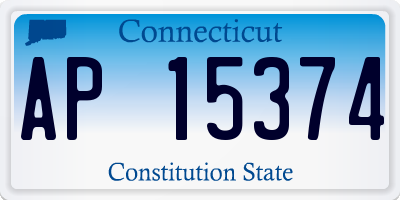 CT license plate AP15374