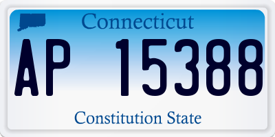 CT license plate AP15388