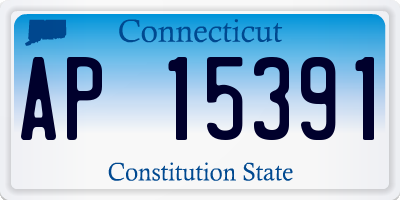 CT license plate AP15391