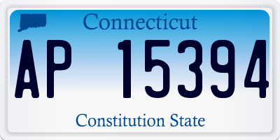 CT license plate AP15394