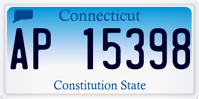 CT license plate AP15398