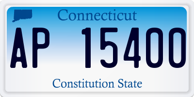 CT license plate AP15400