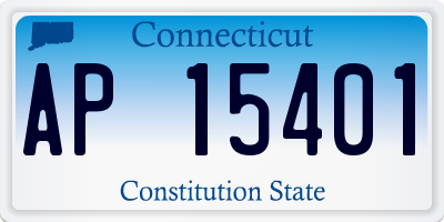 CT license plate AP15401