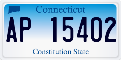 CT license plate AP15402