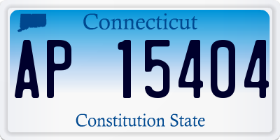 CT license plate AP15404