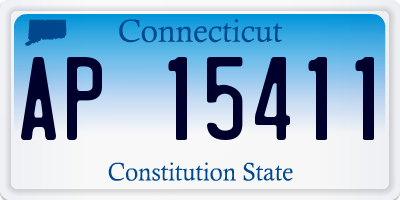 CT license plate AP15411