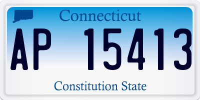 CT license plate AP15413