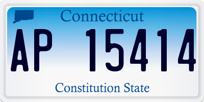CT license plate AP15414