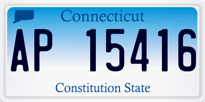 CT license plate AP15416