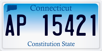 CT license plate AP15421
