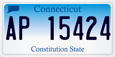 CT license plate AP15424