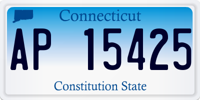 CT license plate AP15425