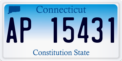 CT license plate AP15431