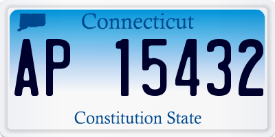 CT license plate AP15432