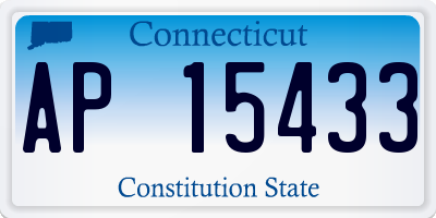 CT license plate AP15433