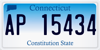 CT license plate AP15434