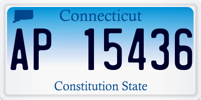 CT license plate AP15436