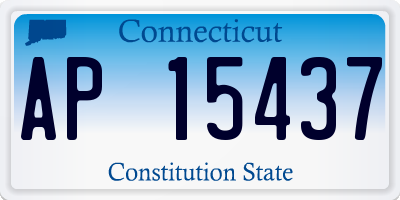 CT license plate AP15437