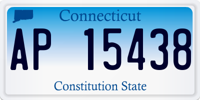 CT license plate AP15438