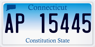 CT license plate AP15445