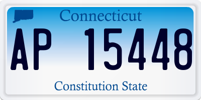 CT license plate AP15448