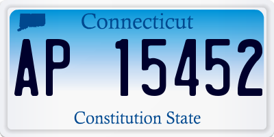 CT license plate AP15452