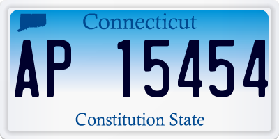 CT license plate AP15454