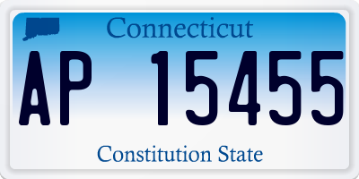 CT license plate AP15455