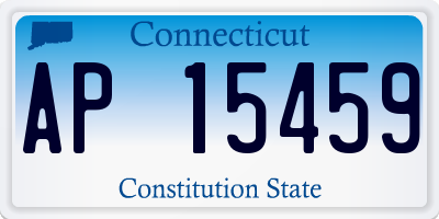 CT license plate AP15459