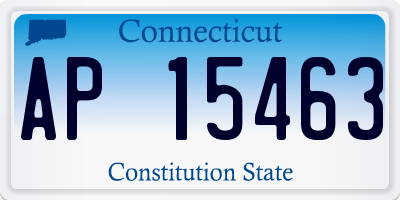 CT license plate AP15463