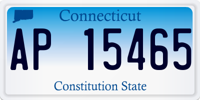 CT license plate AP15465