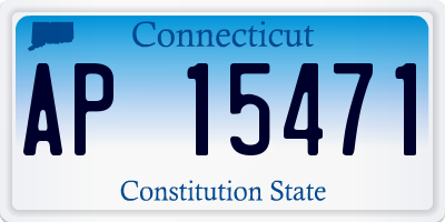 CT license plate AP15471