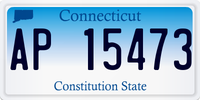 CT license plate AP15473