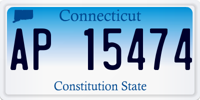 CT license plate AP15474