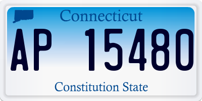 CT license plate AP15480