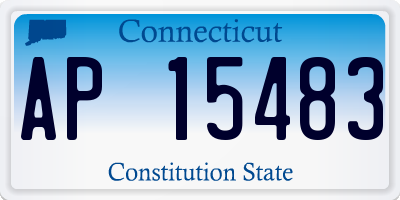 CT license plate AP15483