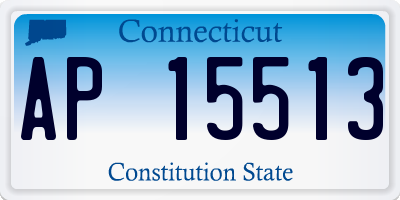 CT license plate AP15513