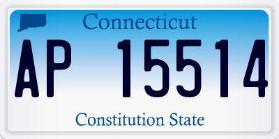 CT license plate AP15514
