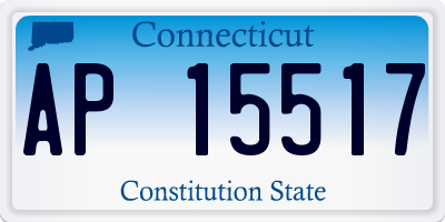 CT license plate AP15517