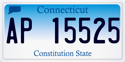 CT license plate AP15525