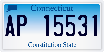 CT license plate AP15531