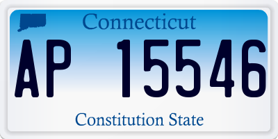CT license plate AP15546