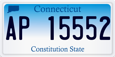 CT license plate AP15552