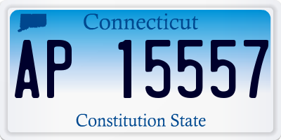 CT license plate AP15557