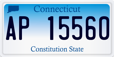 CT license plate AP15560