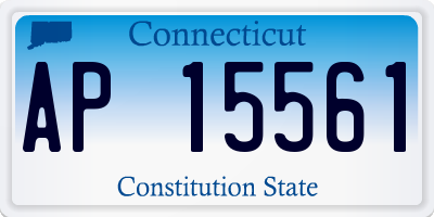 CT license plate AP15561