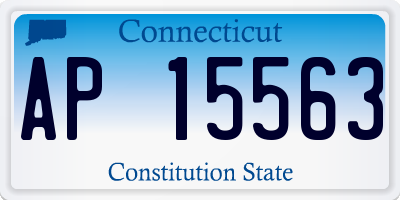 CT license plate AP15563