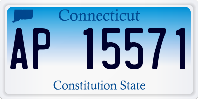 CT license plate AP15571