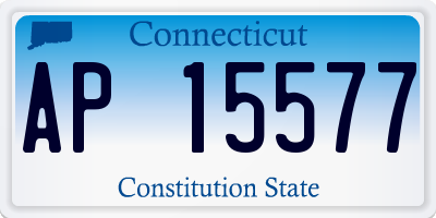 CT license plate AP15577