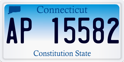 CT license plate AP15582